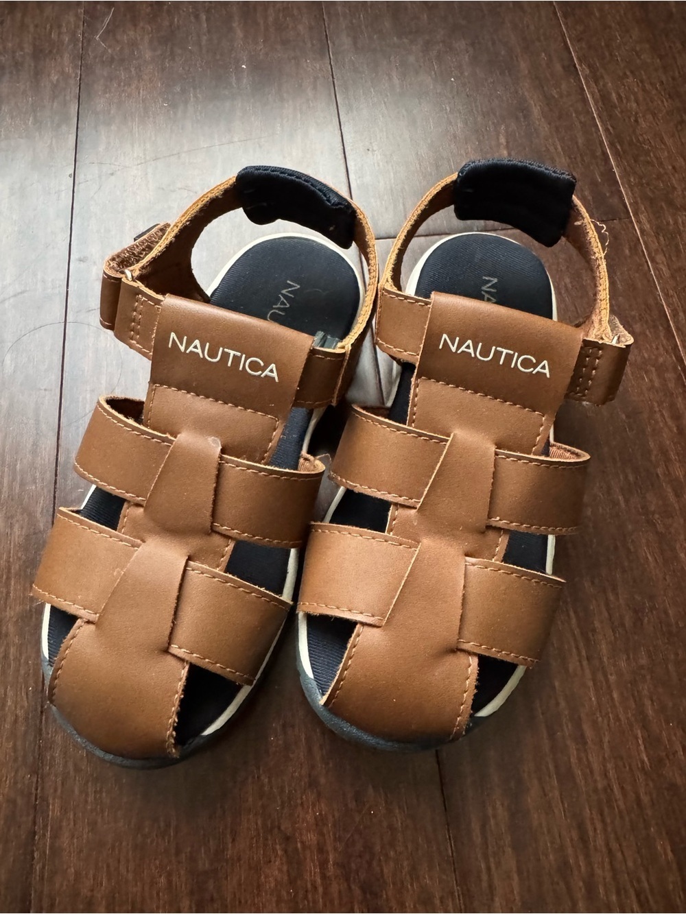 Nautica Kids Brown Fisherman-Style Sandals